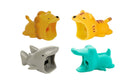 4pk iPhone Big Cable Animal Biters Cable Protectors - Wild (Lion, Tiger, Alligator, Grey Shark) - Flashpopup.com