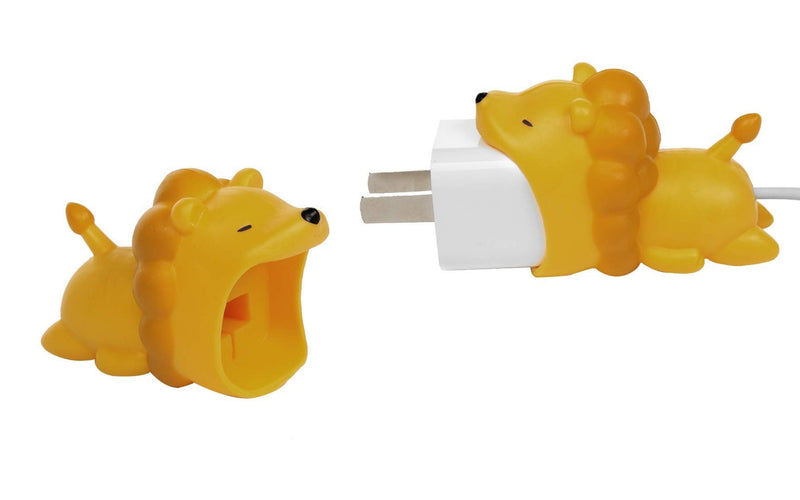 2pk iPhone Big Cable Animal Biters Cable Protectors - Lion - Flashpopup.com