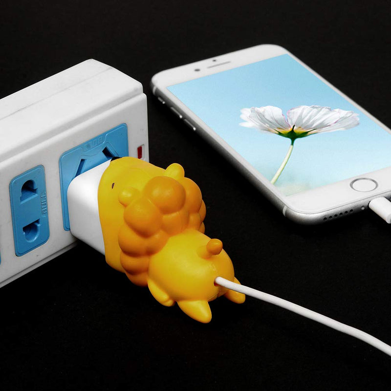 Big Cable Biter Lion for Apple USB Power Adapter Cable Protector - Flashpopup.com