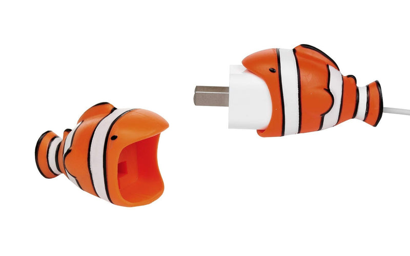 2pk iPhone Big Cable Animal Biters Cable Protectors - Clown Fish - Flashpopup.com