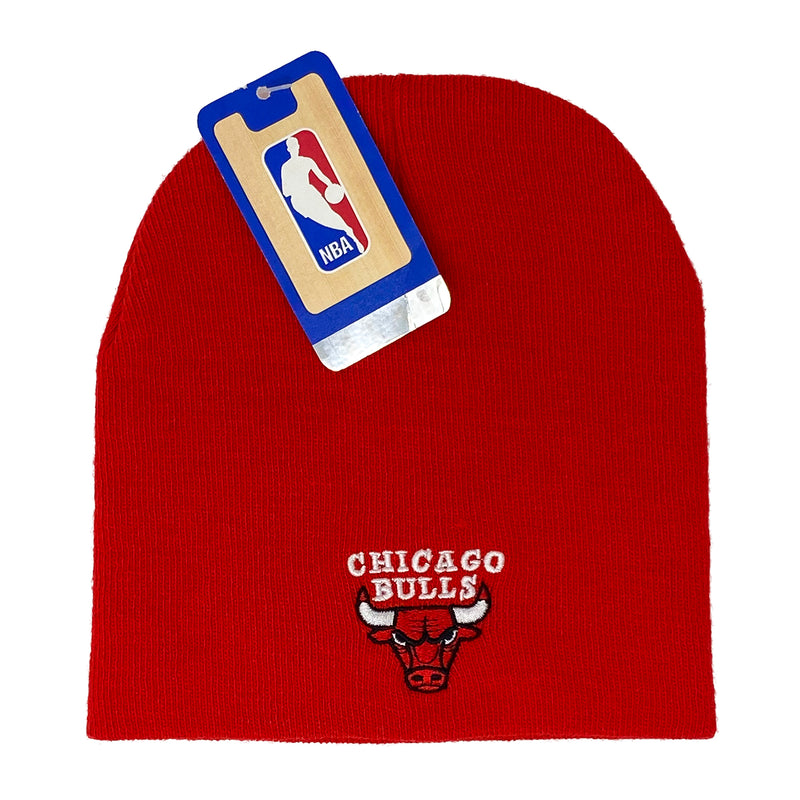 NBA Beanie Chicago Bulls, Red Cuffless - Flashpopup.com
