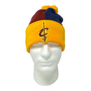 NBA Beanie Cleveland Cavaliers, Tricolor Pom Cuffed - Flashpopup.com