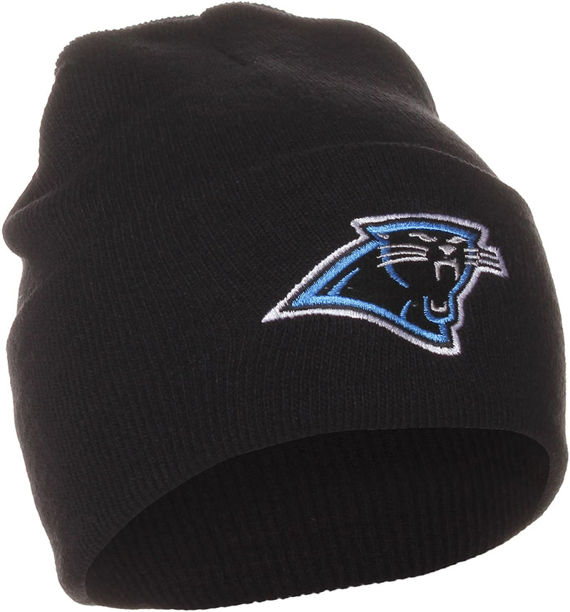 NFL Beanie Carolina Panthers, Black Cuffless - Flashpopup.com