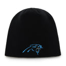 NFL Beanie Carolina Panthers, Black Cuffless - Flashpopup.com