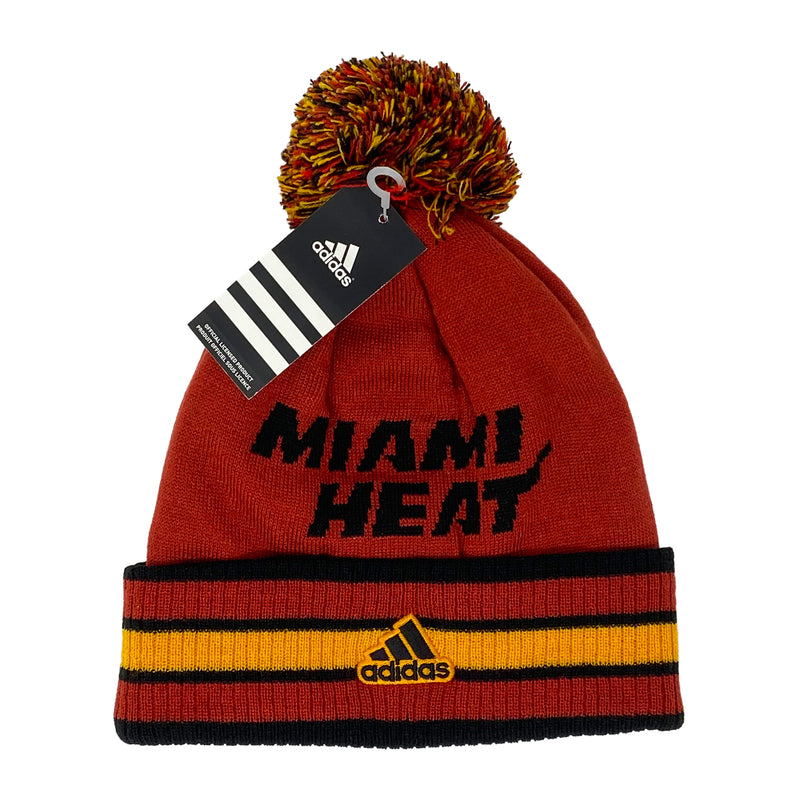 NBA Beanie Miami Heat, Adidas Cuffed - Flashpopup.com