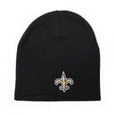 NFL Beanie New Orleans Saints, Black, Cuffless - Flashpopup.com