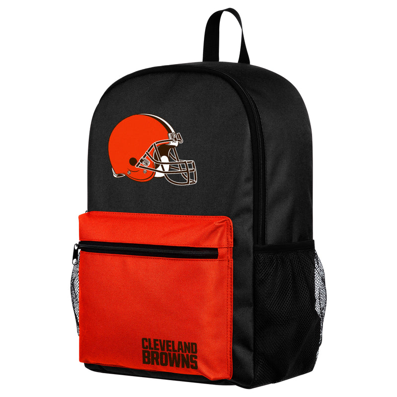 NFL Cleveland Browns Two Tone Backpack with Team Logo - Flashpopup.com