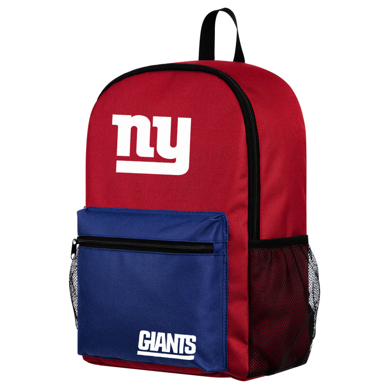 NFL New York Giants Two Tone Backpack with Team Logo - Flashpopup.com
