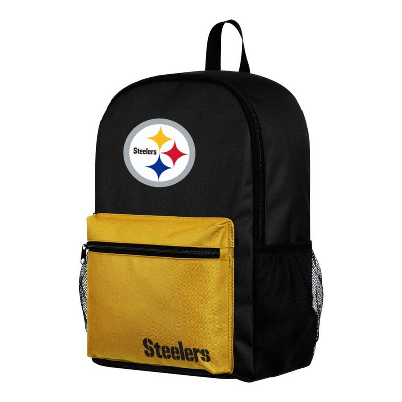 NFL Pittsburgh Steelers Two Tone Backpack With Team Logo - Flashpopup.com