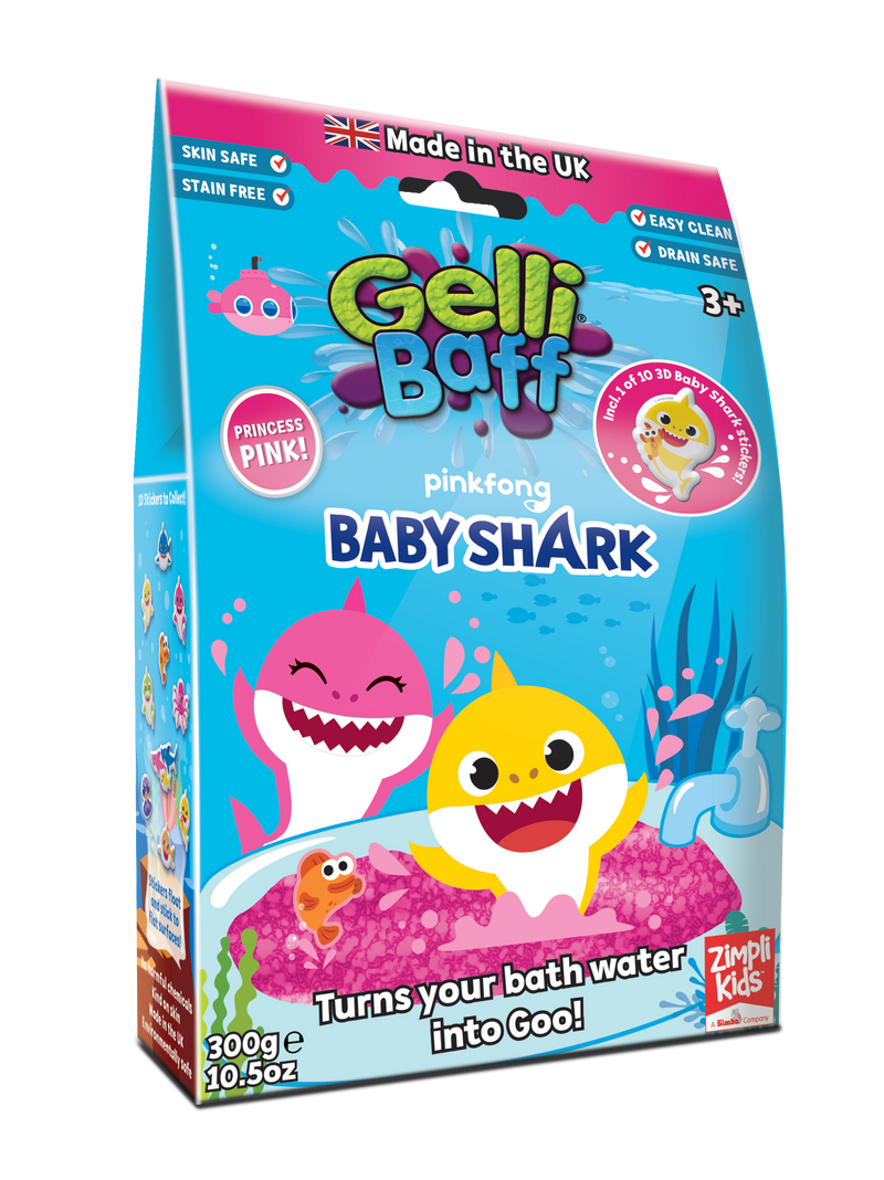 Gelli Baff Baby Shark Brand Turns your Bath Water into Goo! - Flashpopup.com