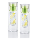 2 Pack Infuze H2O - Infuser Water Bottle - Green 24oz - Flashpopup.com