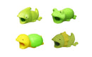 4pk iPhone Animal Biters Cable Protectors - REPTILE - Chameleon, Lizard, Frog, Turtle - Flashpopup.com