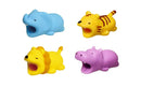 4pk iPhone Animal Biters Cable Protectors - Wild Life (Lion, Tiger, Hippo, Elephant) - Flashpopup.com