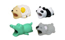 4pk iPhone Animal Biters Cable Protectors - Zoo (Panda, Koala, Alligator, Ram) - Flashpopup.com