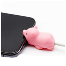 4pk iPhone Animal Biters Cable Protectors - PETS - Dog, Cat, Bunny, Pig - Flashpopup.com