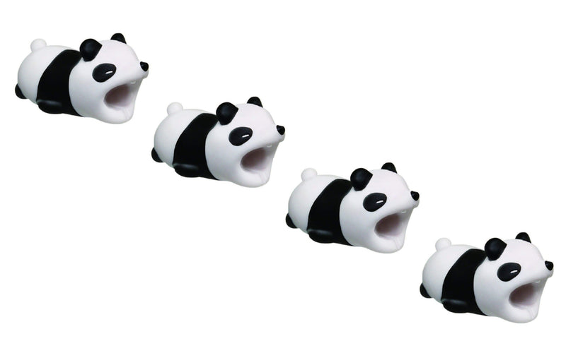 4pk iPhone Animal Biters Cable Protectors - Panda - Flashpopup.com