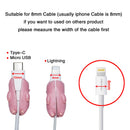4pk iPhone Animal Biters Cable Protectors - Cute (Bunny, Pig, Turtle, Dog) - Flashpopup.com