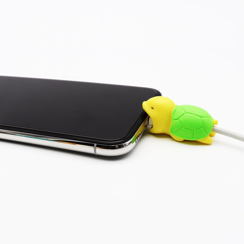 4pk iPhone Animal Biters Cable Protectors - Cute (Bunny, Pig, Turtle, Dog) - Flashpopup.com