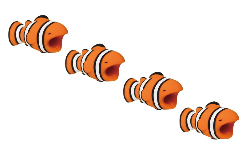 4pk iPhone Animal Biters Cable Protectors - Clown Fish - Flashpopup.com