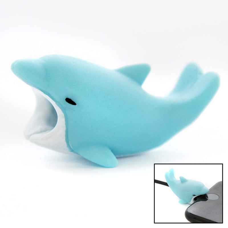 4pk iPhone Animal Biters Cable Protectors - Sea Life (Shark, Fish, Dolphin, Whale) - Flashpopup.com