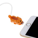 4pk iPhone Animal Biters Cable Protectors - RODENT - Mouse, Hedgehog, Squirrel, Racoon - Flashpopup.com