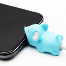 4pk iPhone Animal Biters Cable Protectors - RODENT - Mouse, Hedgehog, Squirrel, Racoon - Flashpopup.com