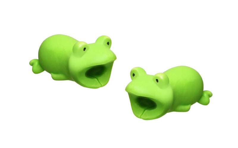 2pk iPhone Animal Biters Cable Protectors - Frog - Flashpopup.com