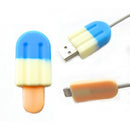 2pk iPhone Ice Cream Cable Protectors - White - Flashpopup.com