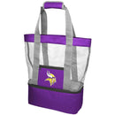 NFL Minnesota Vikings Team Logo Mesh Beach Tote - Flashpopup.com