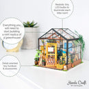 DIY 3D Dollhouse Puzzle - Cathy's Flower House - Flashpopup.com