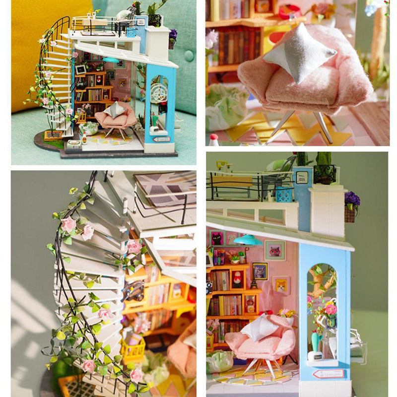DIY 3D Dollhouse Puzzle - Dora's Loft - Flashpopup.com