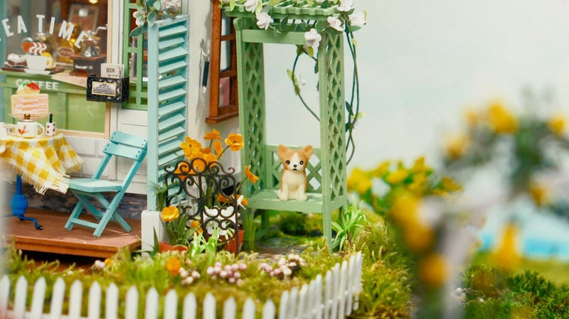 DIY 3D Wooden House Puzzle - Flowery Sweets & Teas 184 pcs - Flashpopup.com