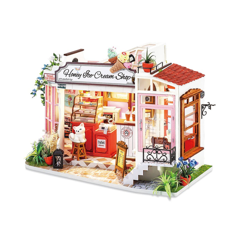 DIY 3D House Puzzle - Honey Ice-Cream Shop 170 pcs - Flashpopup.com