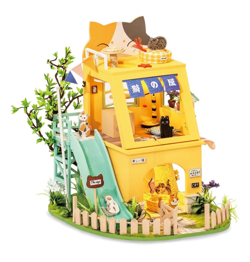 DIY 3D House Puzzle - Cat House 178 pcs - Flashpopup.com