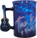 Elvis Presley Mug - Blue w/ Guitar