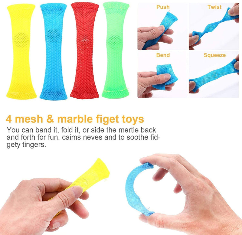 27pc Fidget Toy Mystery Box - 27 Assorted Fidget Gadgets For Kids Teens Adults - Flashpopup.com