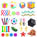 35pc Fidget Toy Mystery Box - 35 Assorted Fidget Gadgets For Kids Teens Adults - Flashpopup.com