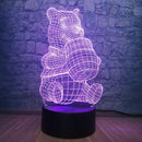 Winnie the Pooh Illusion Lamp, 3D Light Experience - Flashpopup.com