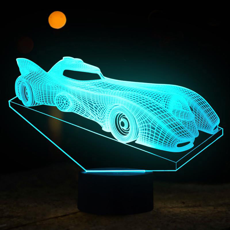 Batmobile Illusion Lamp, 3D Light Experience - Flashpopup.com
