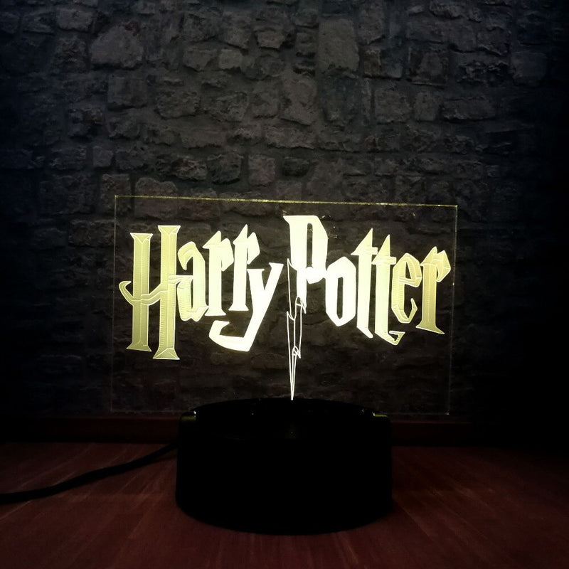 Harry Potter Logo Illusion Lamp, 3D Light Experience - Flashpopup.com