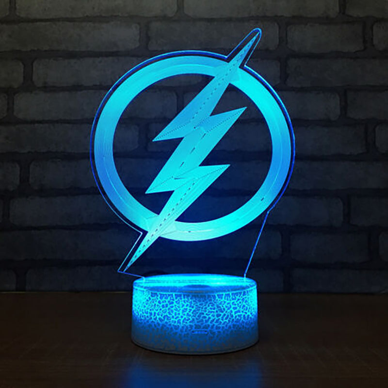 The Flash Logo Illusion Lamp, 3D Light Experience - Flashpopup.com