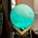 Moon Lamp 3D Printed with Color Changing Touch & Remote Control - Flashpopup.com