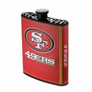 NFL 2pc Flask 7oz. with Funnel San Francisco 49ers - Flashpopup.com