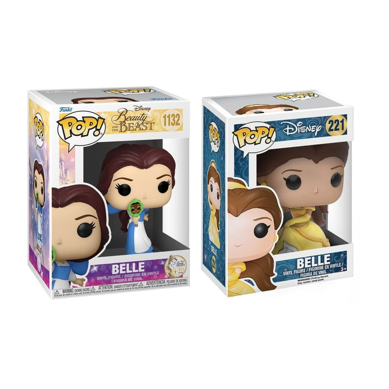 Funko Pop! 2 Pack Disney Beauty and the Beast: Princess Belle #1132, #221