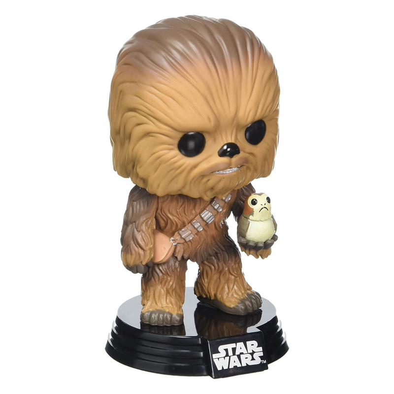 Funko Pop! Bobble Head - Star Wars: The Last Jedi - Chewbacca with Porg - Flashpopup.com