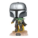 Funko Pop Vinyl Figure - Mandalorian with Child - Flashpopup.com