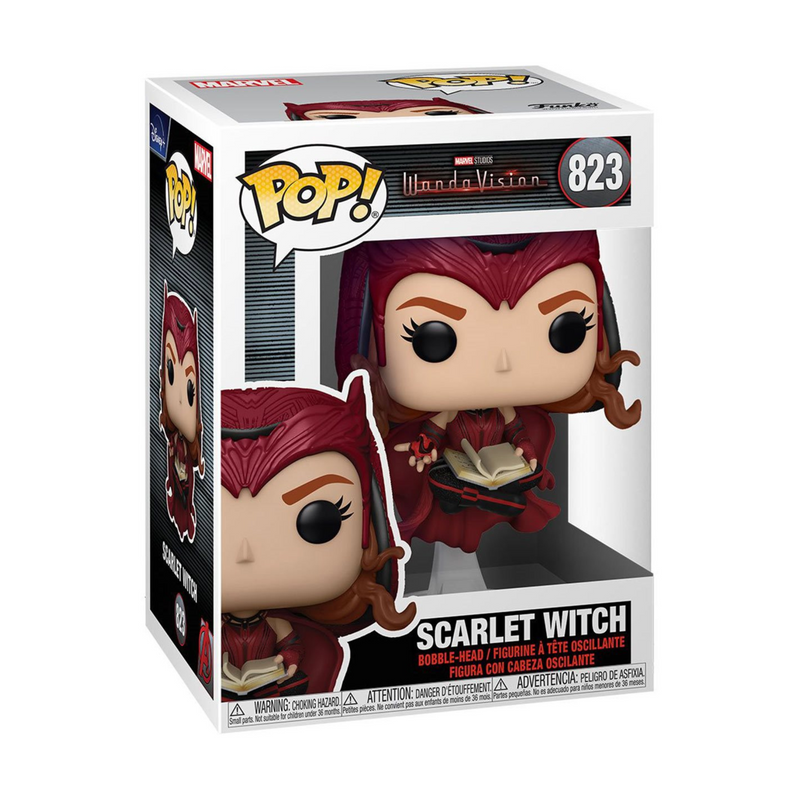 Funko Pop! Bobble Head - Marvel - Scarlet Witch with Book of the Damned - Flashpopup.com