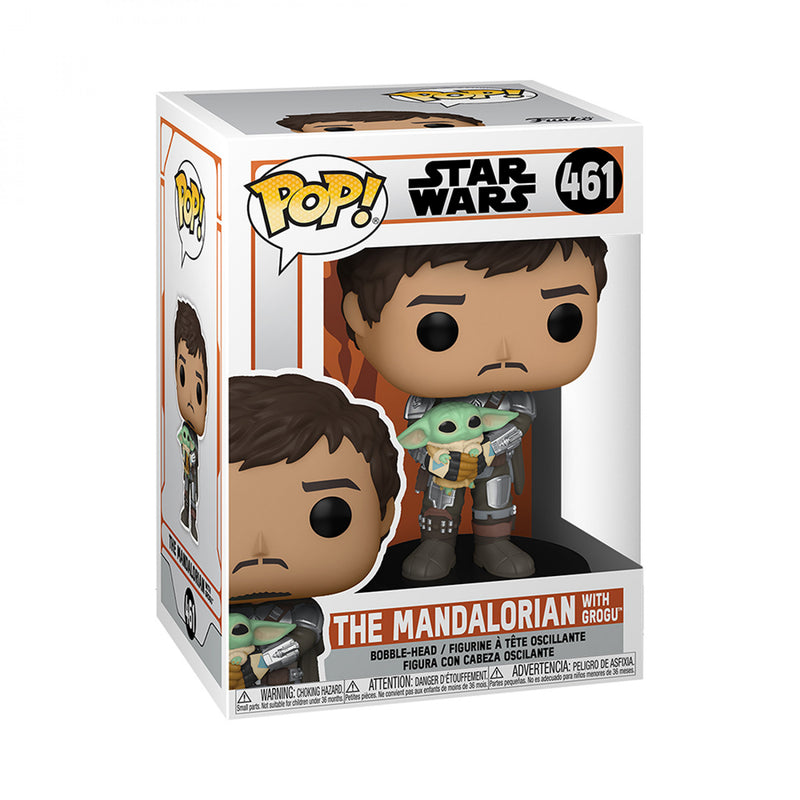 Funko Pop! Bobble Head - Star Wars - The Mandalorian with Grogu - Flashpopup.com