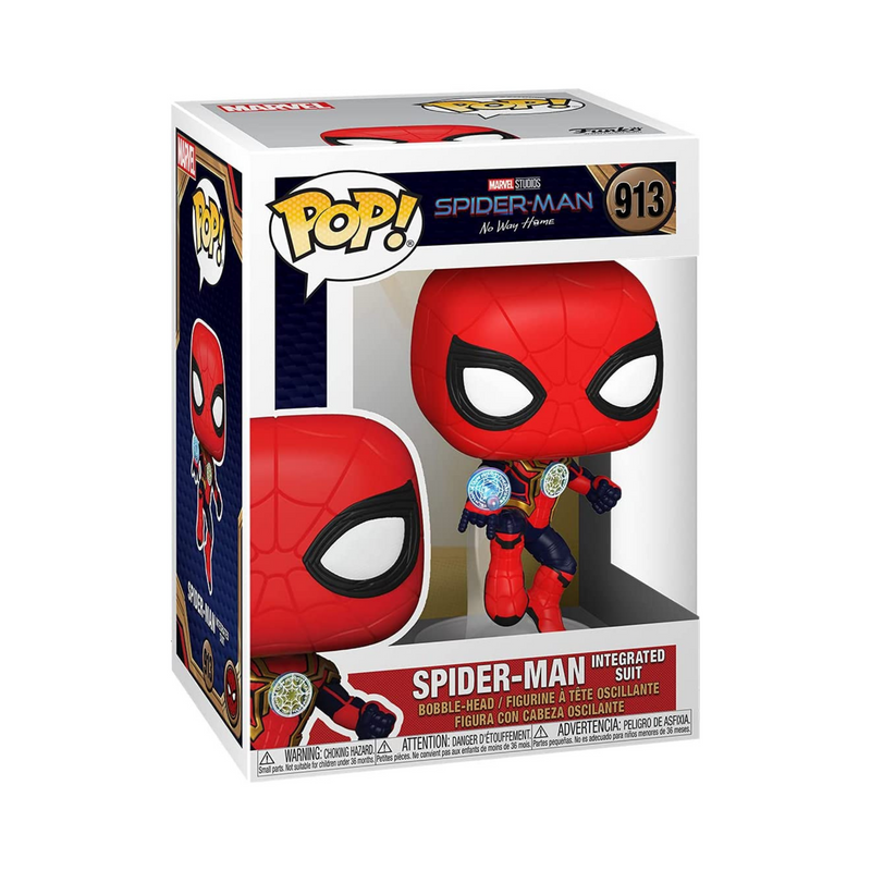 Funko Pop! Bobble Head - Spiderman: No Way Home - Spiderman (Integrated Suit) - Flashpopup.com