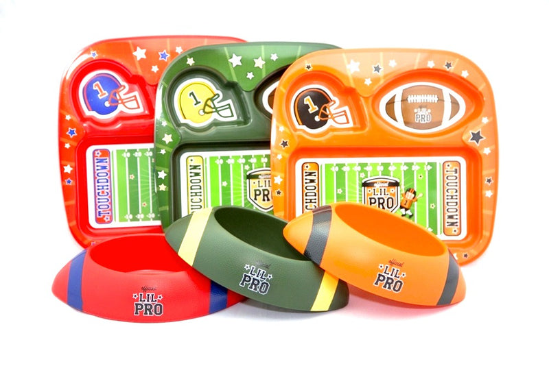 Remarkabowl Kids Sports Mealtime Sets - Football - Flashpopup.com